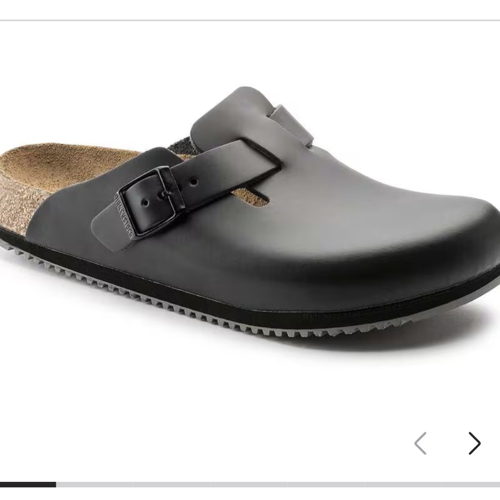 Birkenstock Boston Super Grip Black Clogs